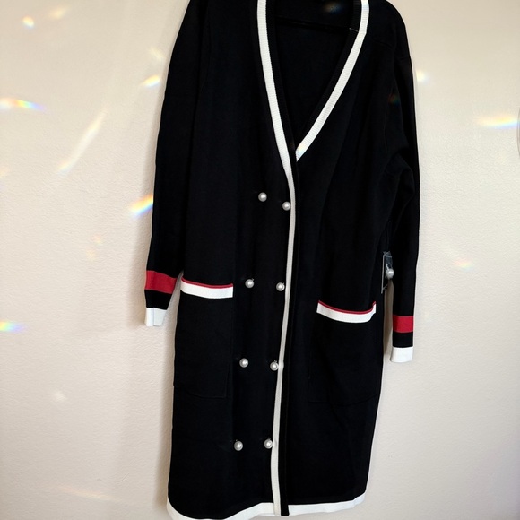 Eloquii Black and White Knit Dress NWT - Picture 2 of 9